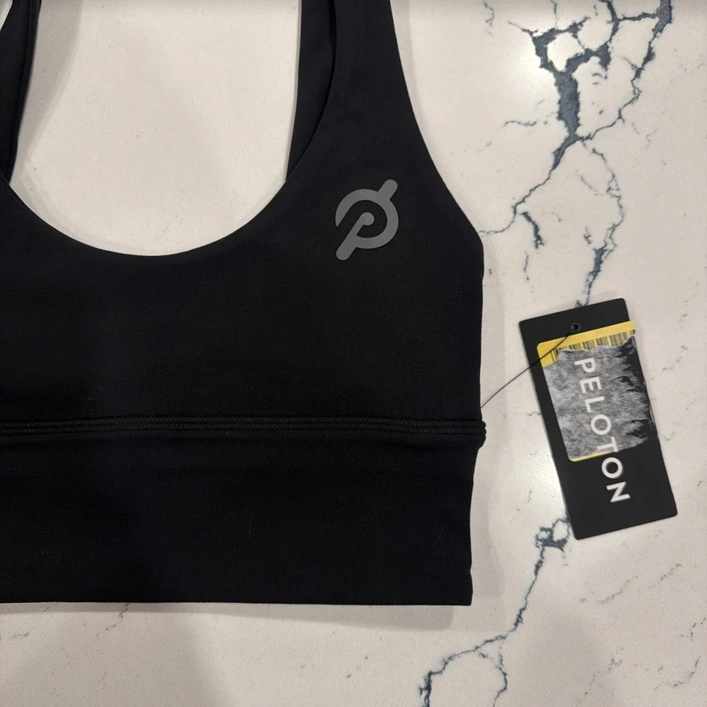 NWT‎ Lululemon X Peloton Bra Women 2 Black Align Light Reversible lw2da8s